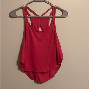 Lululemon hot pink crop top